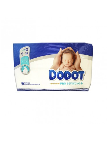 Dodot® Pro-Sensitive+ Pañales Talla 0, 38 unidades