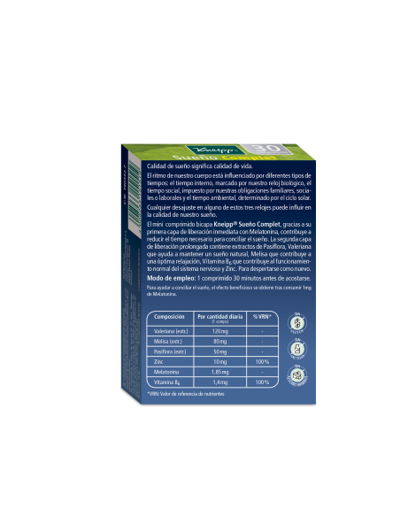 KNEIPP SUEÑO COMPLET 30 COMPRIMIDOS