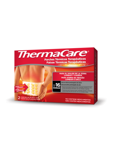 THERMACARE PARCHE TERMICO ZONA LUMBAR 2 UNIDADES