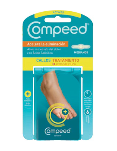 COMPEED CALLOS MEDIANOS CON ÁCIDO SALICÍLICO 6 UNIDADES