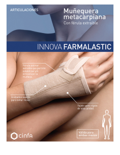 FARMALASTIC MUÑEQUERA INNOVA FERULA METACARPIANA TALLA - MED