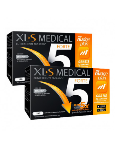 XLS MEDICAL FORTE X5 - 2 UNIDADES 180 CAPSULAS PACK AHORRO
