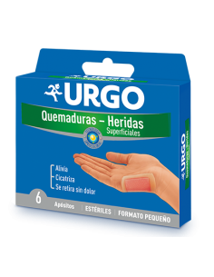 URGO QUEMADURAS HERIDAS SUPERFICIALES 7,3 X 4,5 CM 4 U...