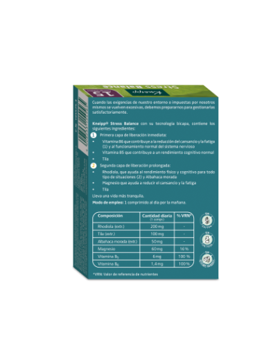 KNEIPP STRESS BALANCE 15 COMPRIMIDOS
