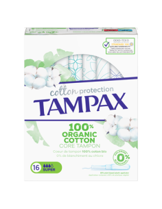 TAMPAX COTTON PROTECTION SUPER 16 U