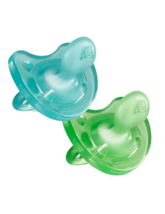 CHICCO CHUPETE PHYSIO SOFT SILICONA AZULVERDE 6-16M 2...