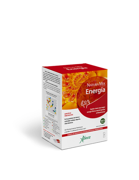 ABOCA NATURA MIX ADVANCED ENERGIA 20 SOBRES MONODOSIS BUCODISPERSABLES 2,5 G