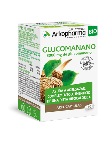 Arkocápsulas Glucomanano BIO – 80 cápsulas