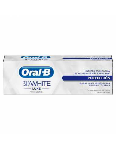 ORAL-B 3D WHITE LUXE PERFECCIÓN PASTA DE DIENTES 75 ML