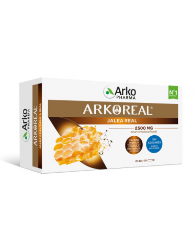 Arkoreal Jalea Real Fresca Premium 2500 mg sin azúcar – 20 ampollas