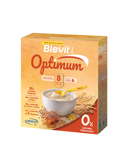 BLEVIT PLUS OPTIMUM 8 CEREALES MIEL ENVASE 400 g