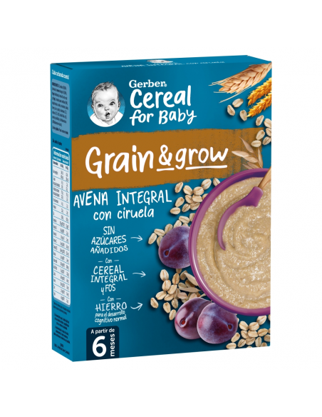 GERBER AVENA CON CIRUELA 250 g