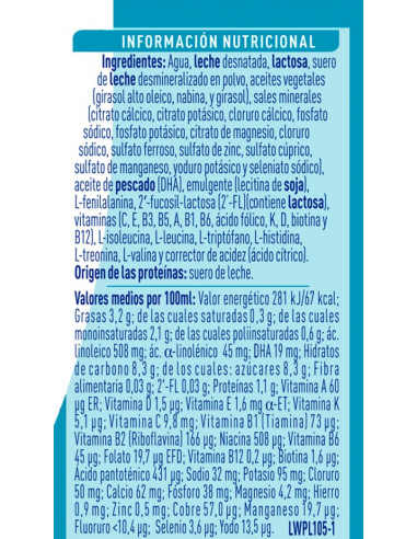 NESTLÉ NAN OPTIPRO 2 LECHE LÍQUIDA PARA...