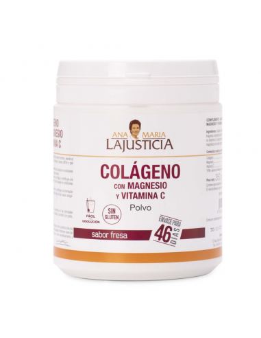 ANA MARIA LA JUSTICIA COLAGENO, MAGNESIO Y VIT C 350 G FRESA