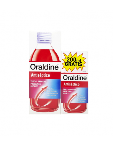 ORALDINE ANTISÉPTICO PACK 400 ML  200 ML GRATIS