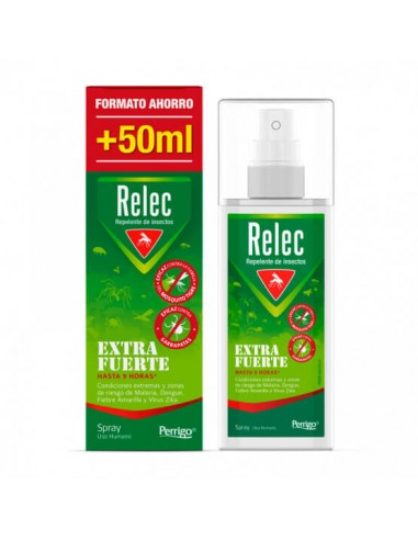 RELEC EXTRAFUERTE REPELENTE DE MOSQUITOS SPRAY XL ENVASE 125 ml