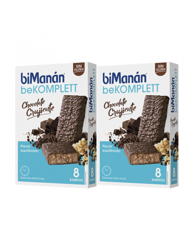 BIMANAN DUPLO BE KOMPLET CHOCOLATE CRUJIENTE 8 BARRITAS X 2