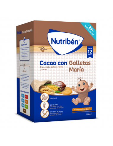 NUTRIBÉN CACAO CON GALLETAS MARÍA 500 G