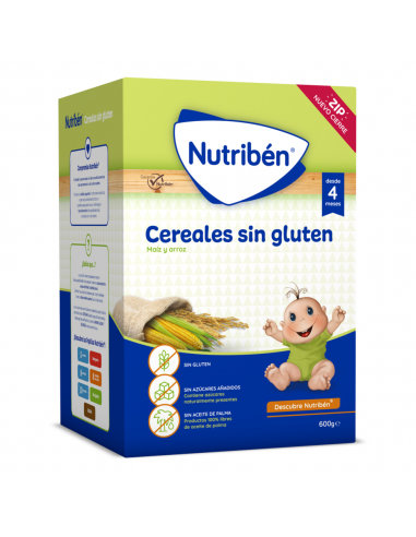 NUTRIBEN PAPILLA CEREALES SIN GLUTEN 600 G