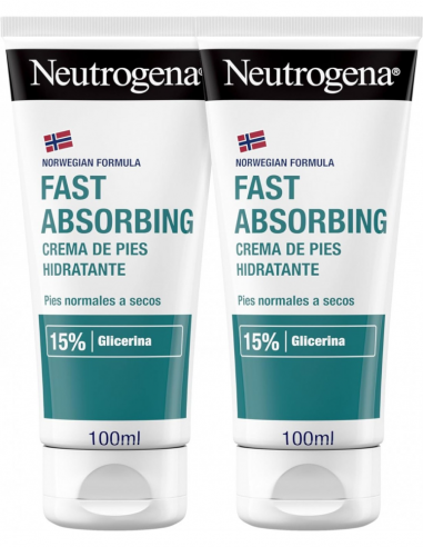 NEUTROGENA FORMULA NORUEGAPIES CREMA ABSORCION INMEDIATA 2 TUBOS 100 ml DUPLO