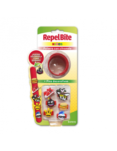 REPEL BITE NIÑOS PULSERA CON CITRONELA CUSTOM 1 UNIDAD