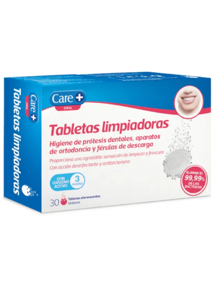 CARE TABLETA EFERVESCENTE LIMPIADORA 30 UNIDADES