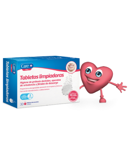 CARE TABLETA EFERVESCENTE LIMPIADORA 30 UNIDADES