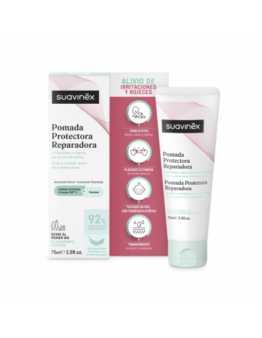 SUAVINEX POMADA PROTECTORA REPARADORA CALMANTE CON PANTENOL PARA ROZADURAS 1 TUBO 75 ml