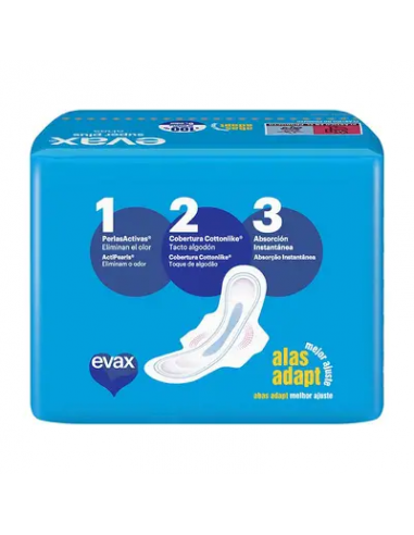 EVAX COTTONLIKE SUPER PLUS COMPRESAS CON ALAS...