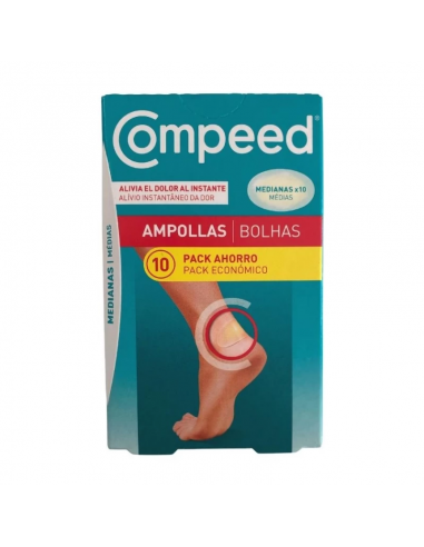 COMPEED AMPOLLAS TALLA MEDIANA 10 UNIDADES PACK...