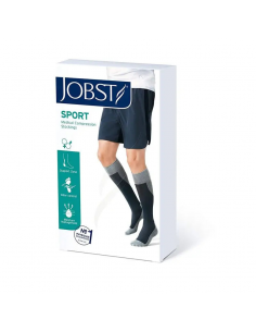 CALCETIN JOBST SPORT 20-30 MMHG TALLA L COLOR NEGRO/NEGRO...