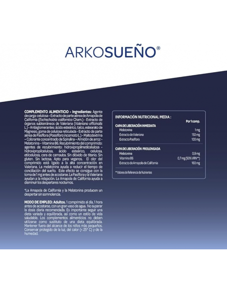 Arkosueño Forte 8H – 30 cápsulas x2