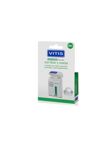 VITIS DUPLO CINTA DENTAL CON CERA, FLÚOR Y...