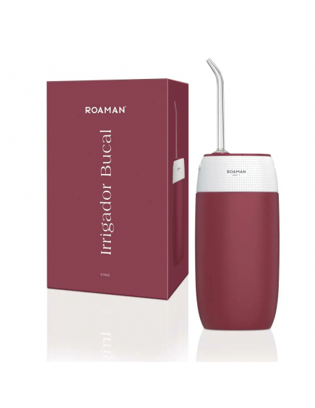 ROAMAN IRRIGADOR BUCAL ELECTRICO MINI 1 UNIDAD COLOR VINO