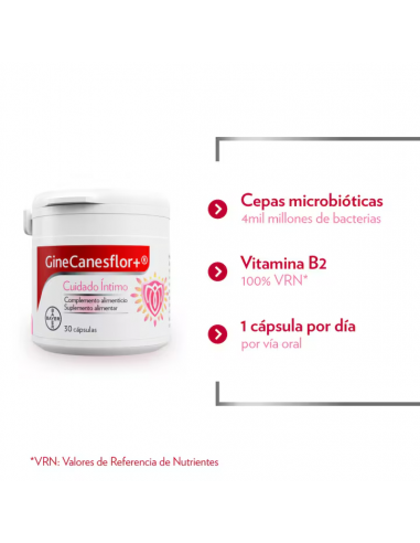 GINECANESFLOR 30 CAPSULAS