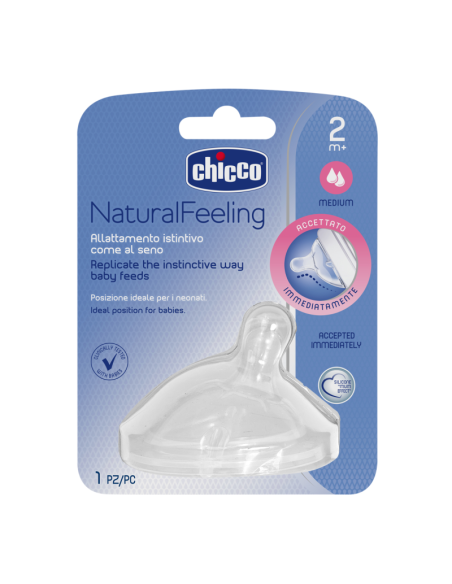 Chicco - Tetina NaturalFeeling Flujo Medio 1 ud 2m