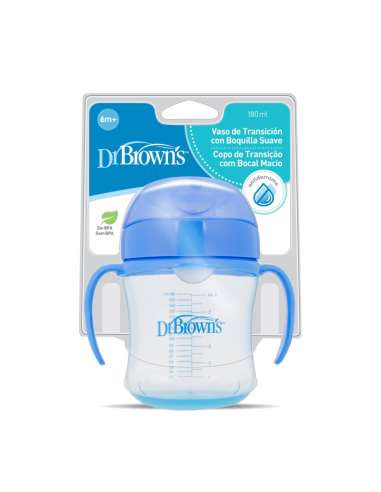 DR BROWNS VASO DE TRANSICIÓN 180 ML 6 MESES