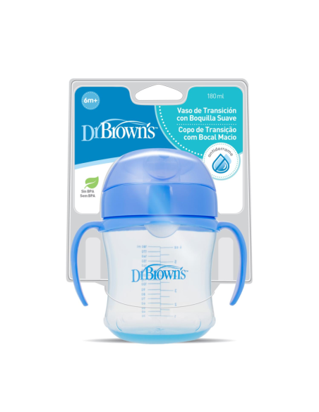DR BROWNS VASO DE TRANSICIÓN 180 ML 6 MESES
