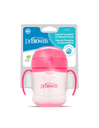 DR BROWNS VASO DE TRANSICIÓN 180 ML 6 MESES