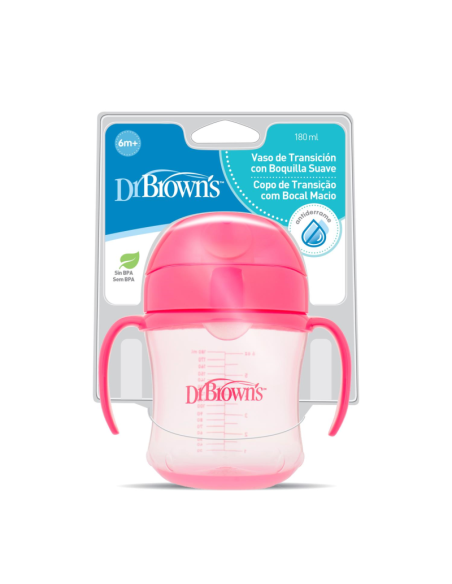 DR BROWNS VASO DE TRANSICIÓN 180 ML 6 MESES