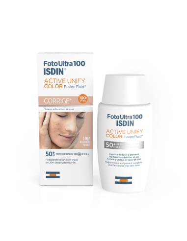 ISDIN FOTO ULTRA 100 ACTIVE UNIFY COLOR FUSION FLUID SPF 50 50 ML