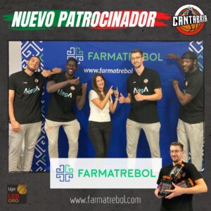 Farmatrebol, patrocinador del equipo de Baloncesto Alega Cantabria Torrelavega